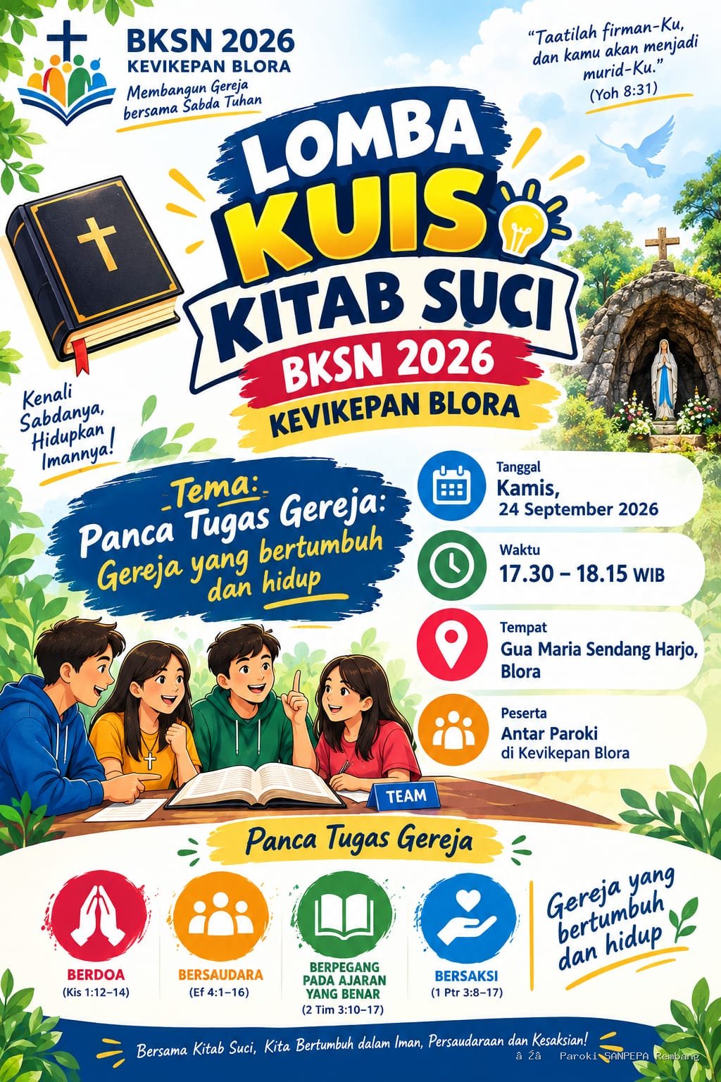 Lomba Kuis Kitab Suci (BKSN 2026) Kevikepan Blora