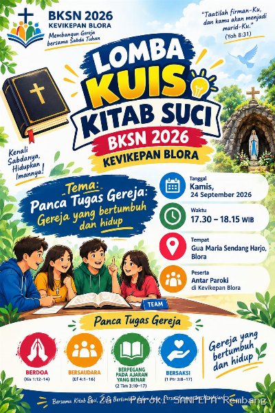 Lomba Kuis Kitab Suci (BKSN 2026) Kevikepan Blora