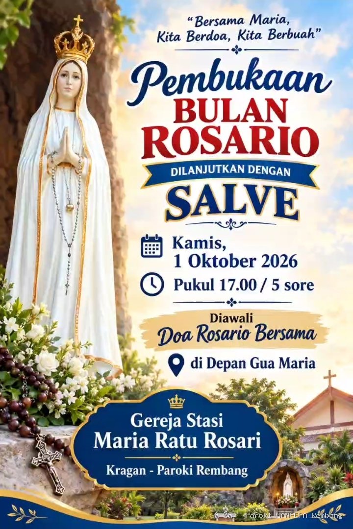 Misa Pembukaan Bulan Rosario Stasi Kragan