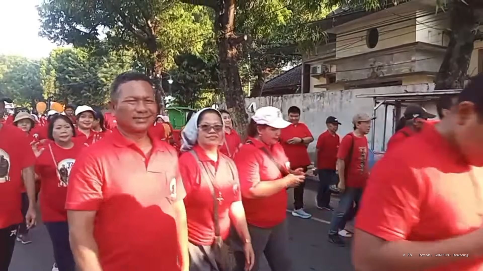 Senam dan Jalan Sehat dalam Rangka HUT Paroki ke-72